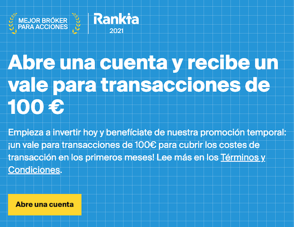 Abre una cuenta en DEGIRO y recibe un vale para transacciones de 100 euros